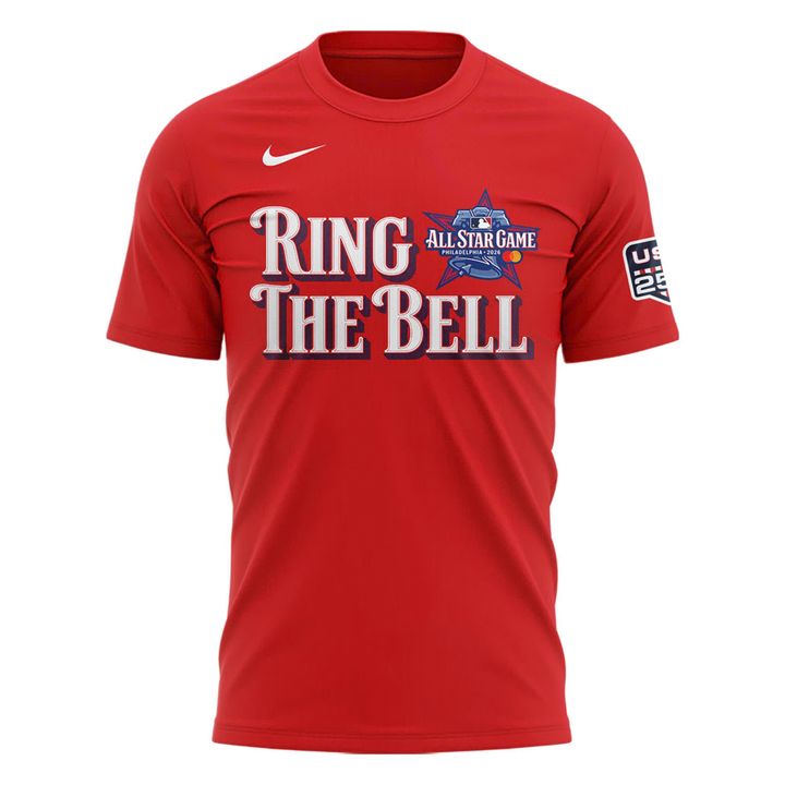 Custom Name &amp; Number 2026 MLB All-Star Game Ring The Bell Double-Sided Red Tee