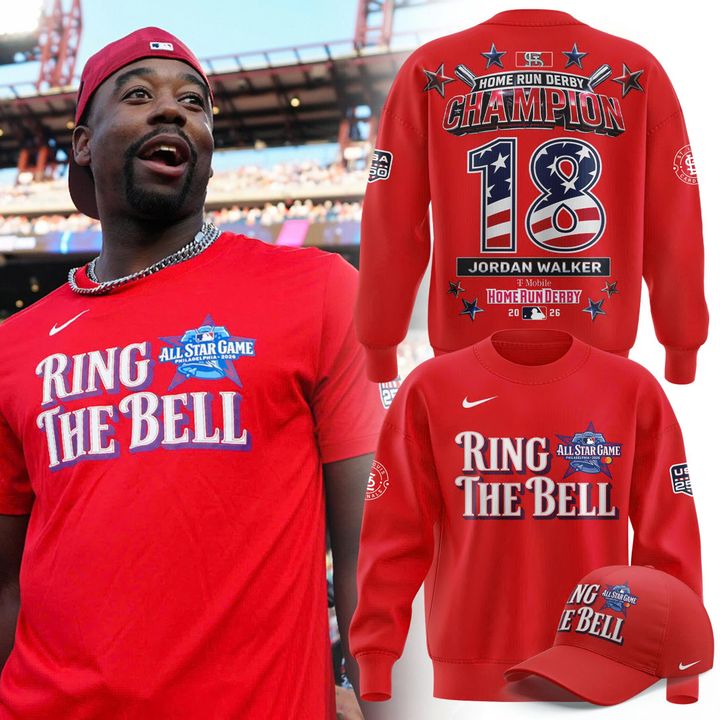 2026 MLB Home Run Derby Champion Jordan Walker Ring The Bell Fan Sweatshirt V2