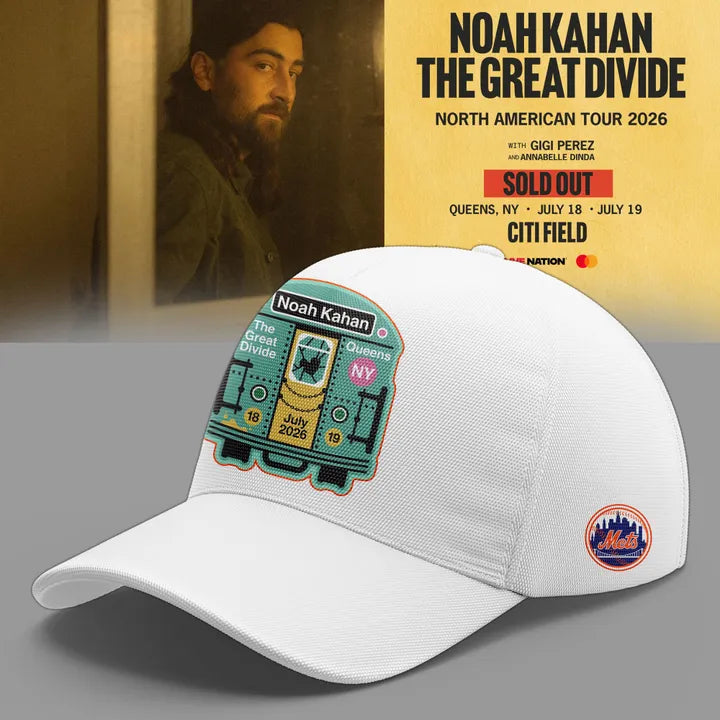 18. White Shirt 2026 Noah Kahan x New York Mets - The Great Divide Tour 2026 T-Shirt