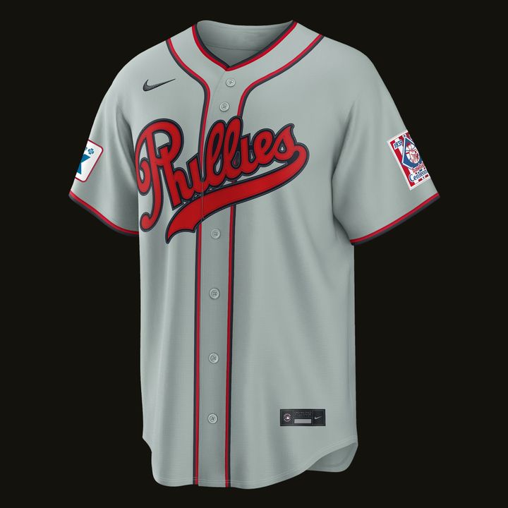 Jhoan Duran Philadelphia Phillies Nike 2026 Field of Dreams Stadium Jersey - Gray - Signature