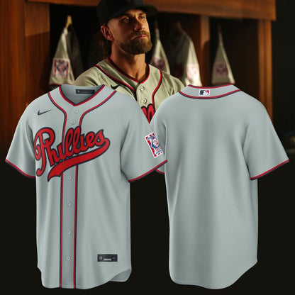 Philadelphia Phillies Nike 2026 Field of Dreams Stadium Jersey - Gray