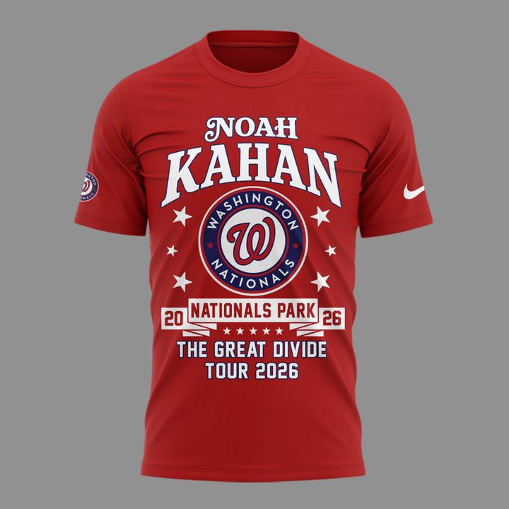 Noah Kahan x Washington Nationals - The Great Divide Tour 2026 T-Shirt