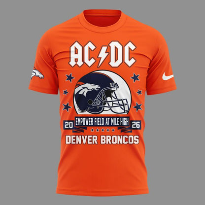 06. Newest Shirt AC/DC x Denver Broncos - Power Up Tour 2026 T-Shirt