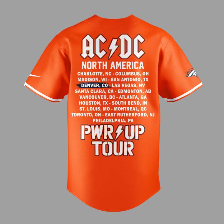 10. Perfect Shirt AC/DC x Denver Broncos - Power Up Tour 2026 Jersey