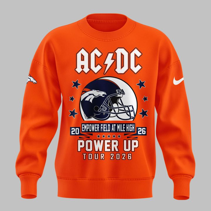 16. Limited Edition AC/DC x Denver Broncos - Power Up Tour 2026 Sweatshirt