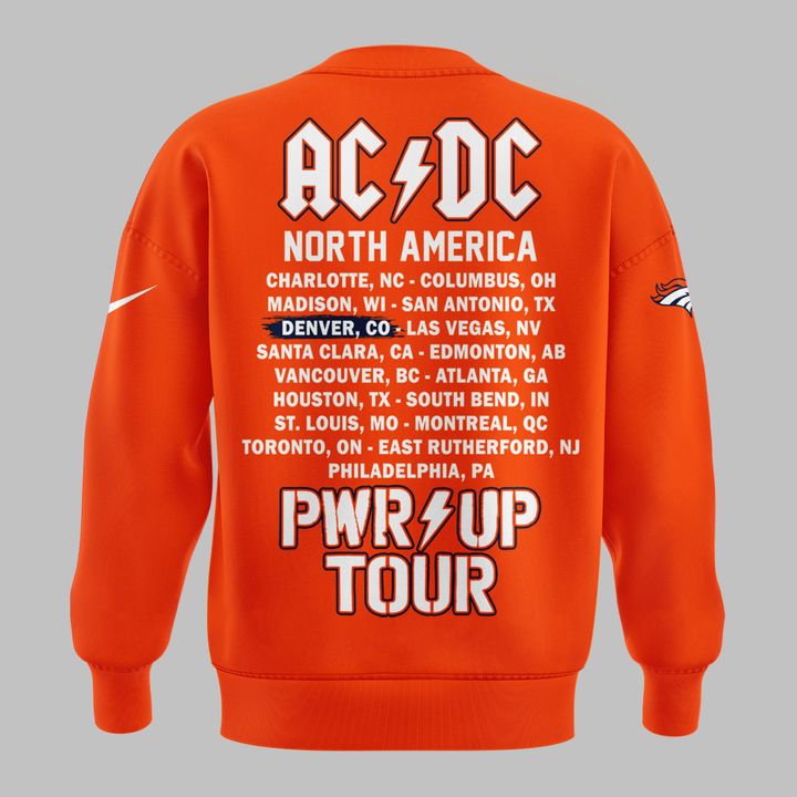 16. Limited Edition AC/DC x Denver Broncos - Power Up Tour 2026 Sweatshirt