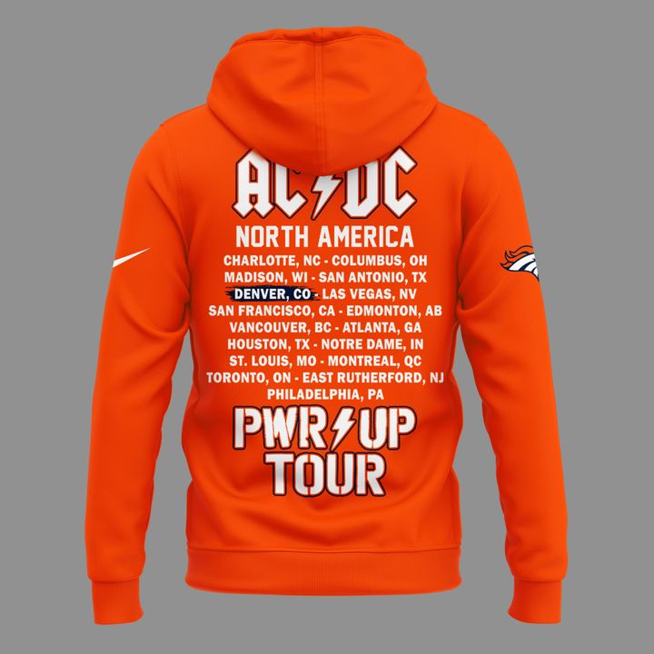 20. Newest Hoodie AC/DC x Denver Broncos - Power Up Tour 2026 Hoodie