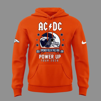 20. Newest Hoodie AC/DC x Denver Broncos - Power Up Tour 2026 Hoodie