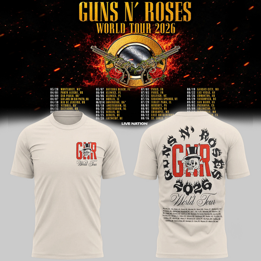 04. Perfect Shirt Guns N' Roses x NC State Football - World Tour 2026 T-Shirt