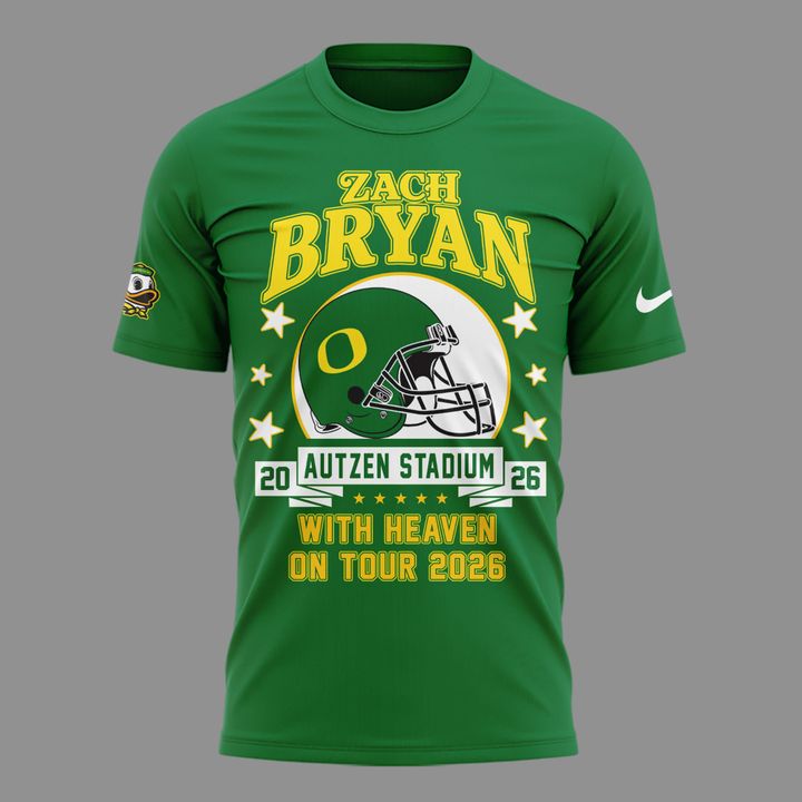01. Pefect Shirt Zach Bryan x Oregon Football - With Heaven On Tour 2026 T-Shirt