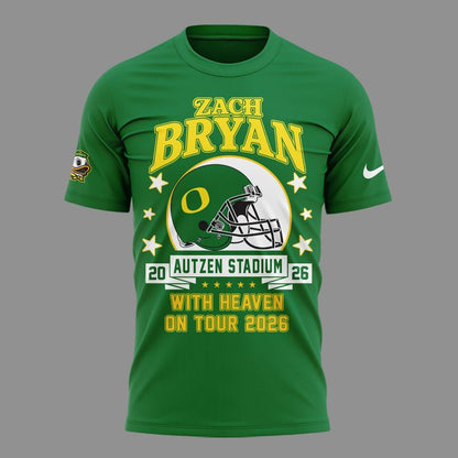01. Pefect Shirt Zach Bryan x Oregon Football - With Heaven On Tour 2026 T-Shirt