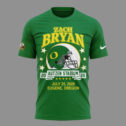 12. Special Zach Bryan x Oregon Football - With Heaven On Tour 2026 T-Shirt