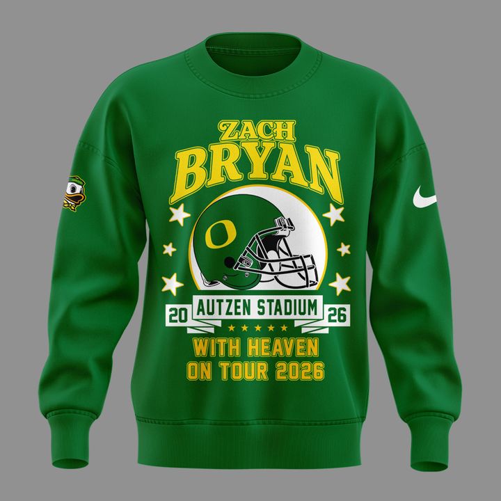 05. Limited Edition Zach Bryan x Oregon Football - With Heaven On Tour 2026 Sweatshirt