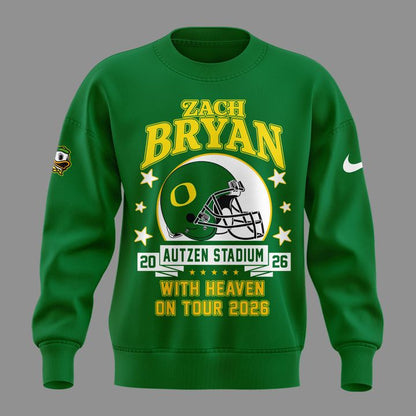 05. Limited Edition Zach Bryan x Oregon Football - With Heaven On Tour 2026 Sweatshirt