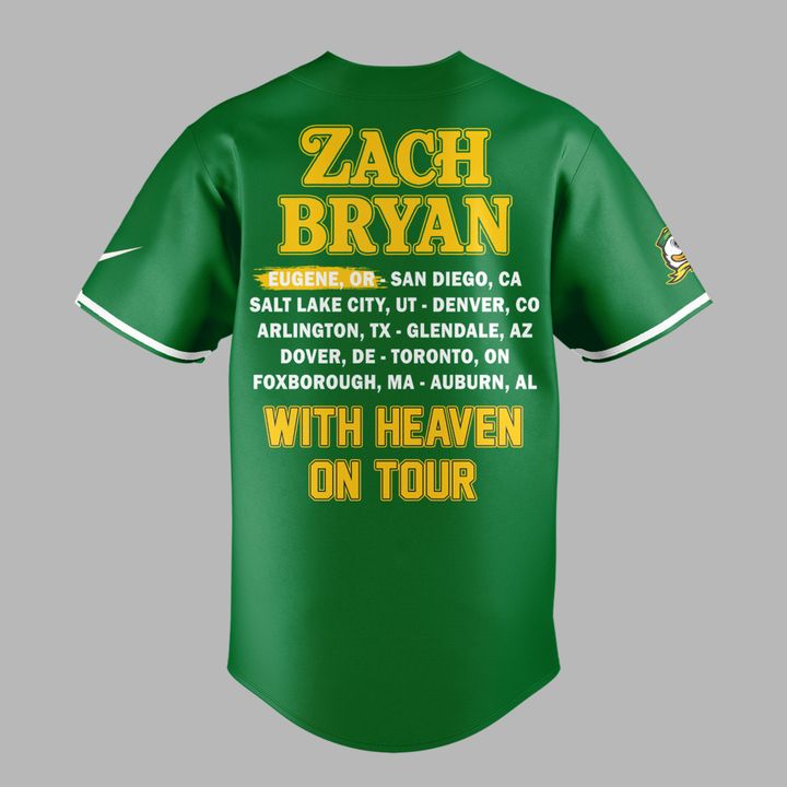08. Exclusive Zach Bryan x Oregon Football - With Heaven On Tour 2026 Jersey