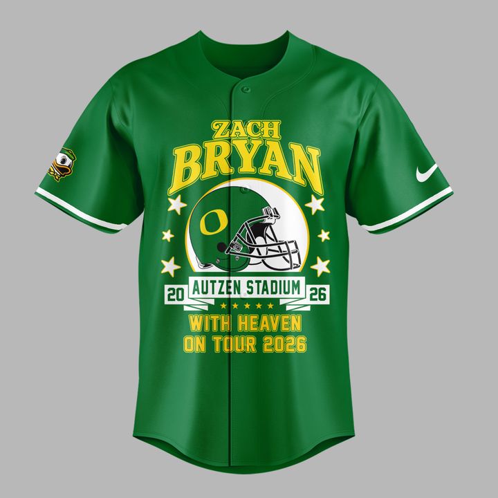 08. Exclusive Zach Bryan x Oregon Football - With Heaven On Tour 2026 Jersey