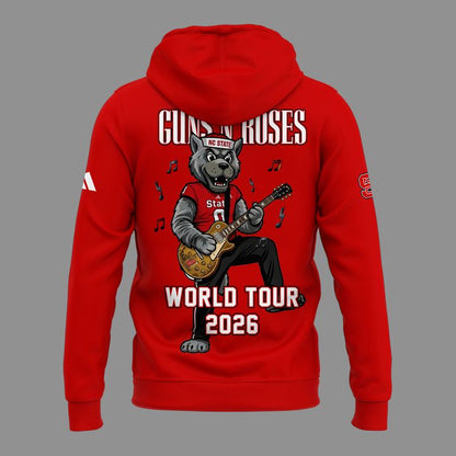 09. New Hoodie Guns N' Roses x NC State Football - World Tour 2026 Hoodie