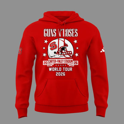 12. Exclusive 2026 Guns N' Roses x NC State Football - World Tour 2026 Hoodie