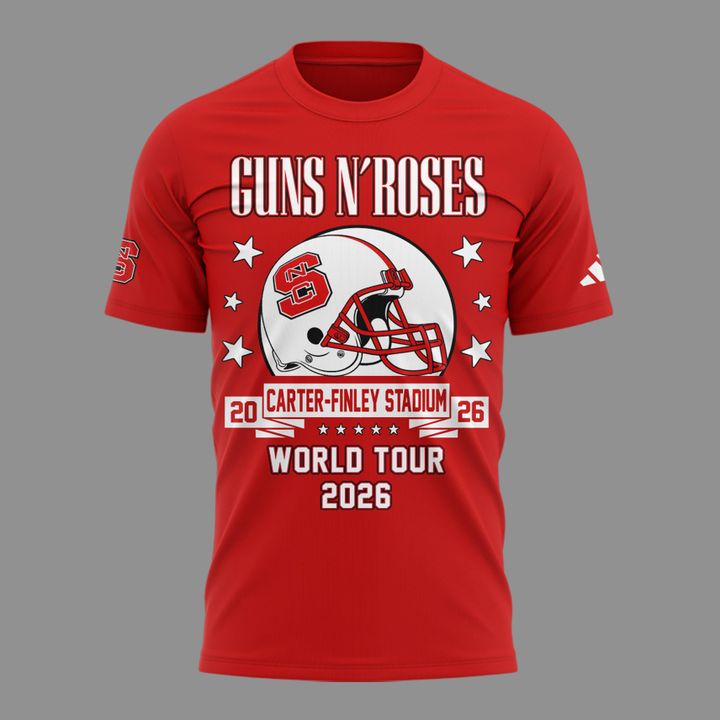 05.10. Guns N' Roses x NC State Football At Carter-Finley Stadium - World Tour 2026 T-Shirt