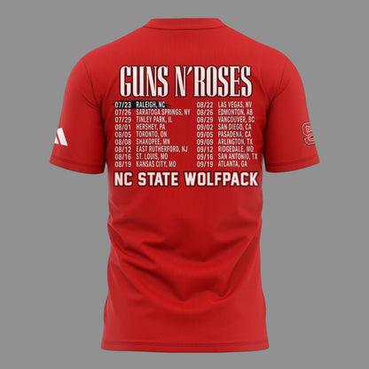 05.10. Guns N' Roses x NC State Football At Carter-Finley Stadium - World Tour 2026 T-Shirt