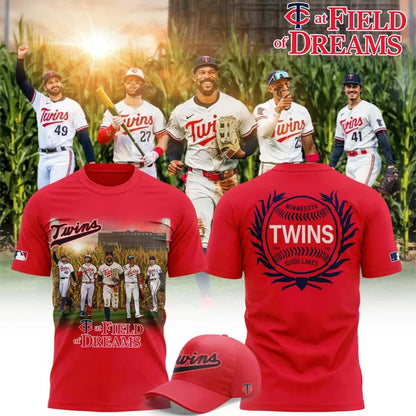 Unisex Red Minnesota Twins 2026 Field of Dreams Game T-shirt