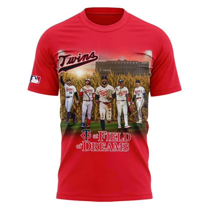 Unisex Red Minnesota Twins 2026 Field of Dreams Game T-shirt