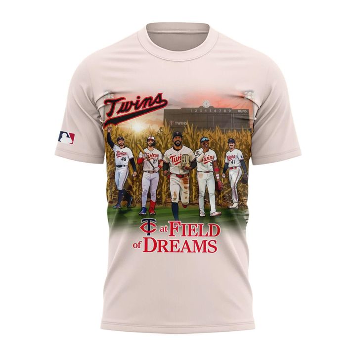 Unisex Cream Minnesota Twins 2026 Field of Dreams Game T-shirt
