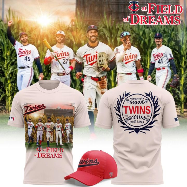 Unisex Cream Minnesota Twins 2026 Field of Dreams Game T-shirt