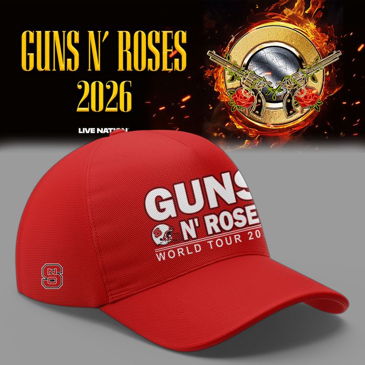 02.10. Limited Edition Guns N' Roses x NC State Football - World Tour 2026 T-Shirt