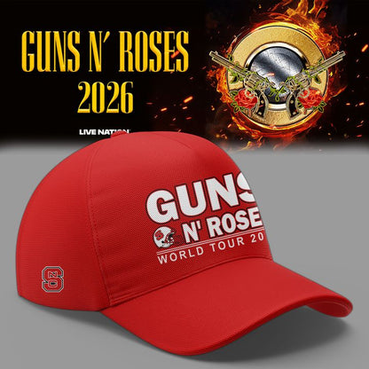 02.10. Limited Edition Guns N' Roses x NC State Football - World Tour 2026 T-Shirt