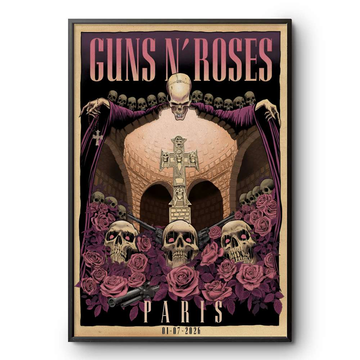 03.12. Guns N' Roses - Paris FR - World Tour 2026 Poster