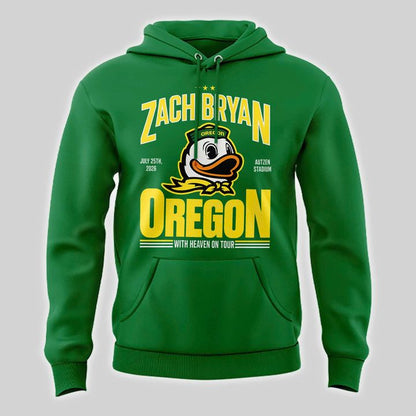Special 2026 Zach Bryan x Oregon Ducks Hoodie - Green