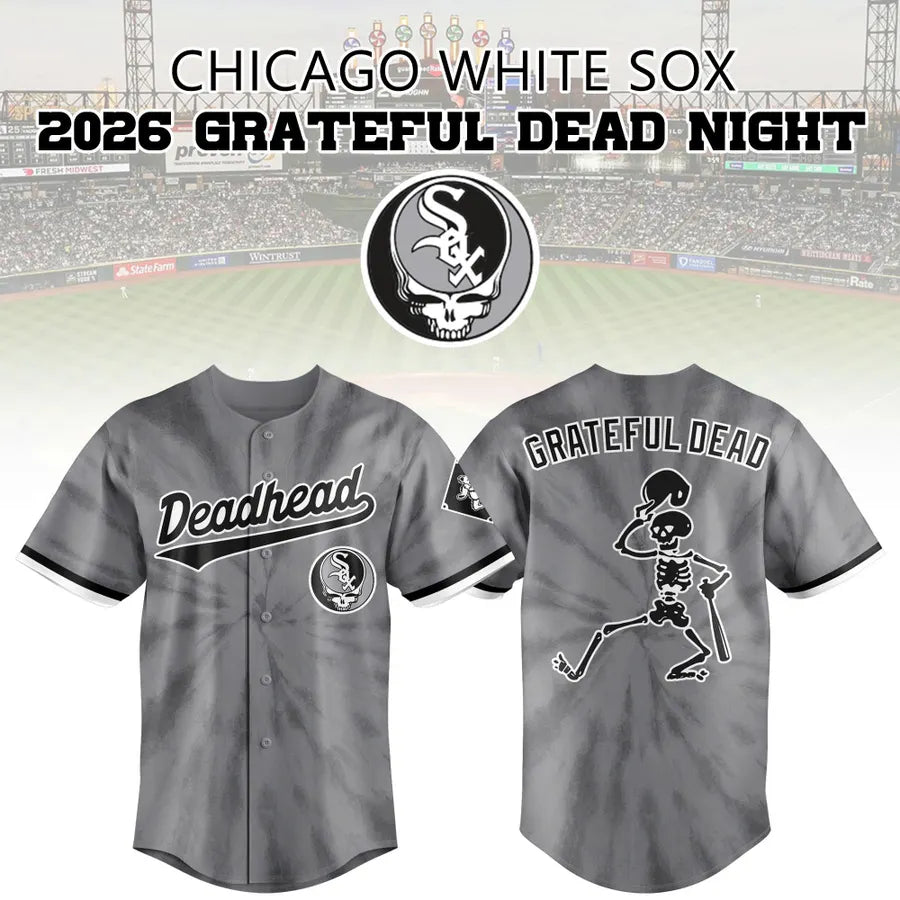 Chicago White Sox 2026 Grateful Dead Night Baseball Jersey