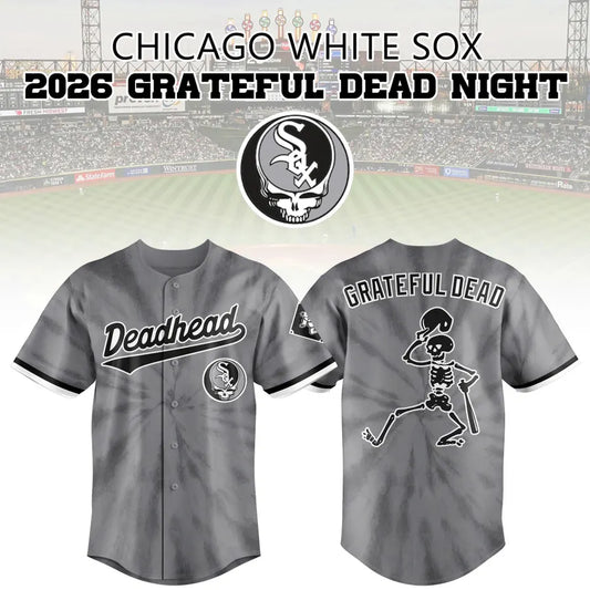 Chicago White Sox 2026 Grateful Dead Night Baseball Jersey