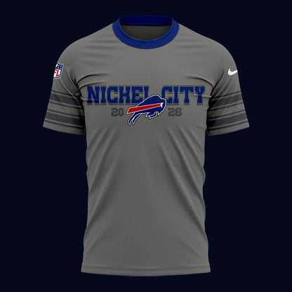 Gray Buffalo Bills Nickel City Game Tee