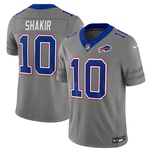 Khalil Shakir Gray Buffalo Bills Nickel City Vapor F.U.S.E. Stitched Limited Jersey
