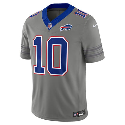 Khalil Shakir Gray Buffalo Bills Nickel City Vapor F.U.S.E. Stitched Limited Jersey