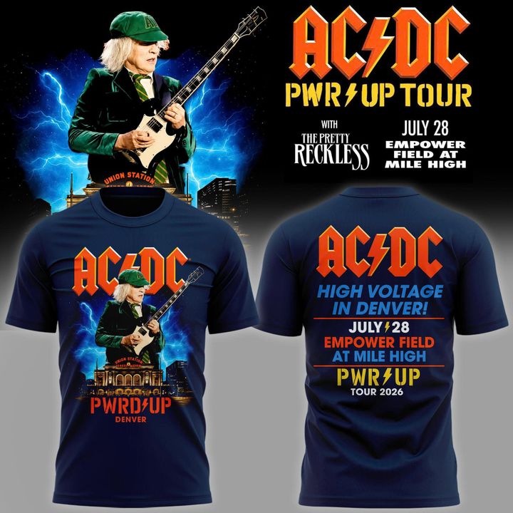 AC/DC x Denver -POWER UP TOUR 2026  T-shirt