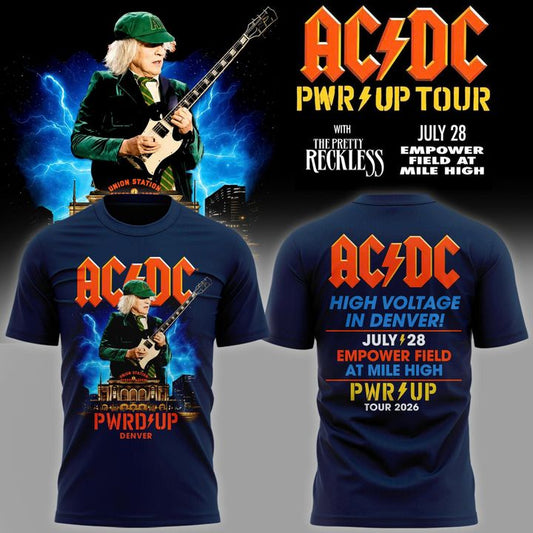 AC/DC x Denver -POWER UP TOUR 2026  T-shirt