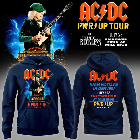 AC/DC x Denver -POWER UP TOUR 2026 HOODIE