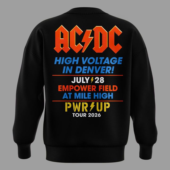 01.AC/DC x Denver -POWER UP TOUR 2026  SWEATSHIRT