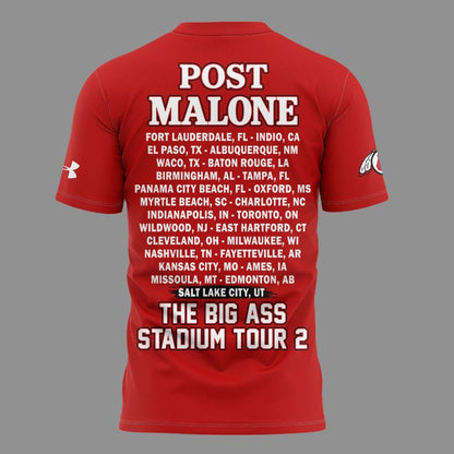06. New Shirt Post Malone x Utah Football - THE BIG ASS Stadium Tour Part 2 T-Shirt