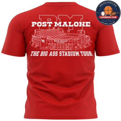 20. Special Post Malone x Utah Football - THE BIG ASS Stadium Tour Part 2 T-Shirt