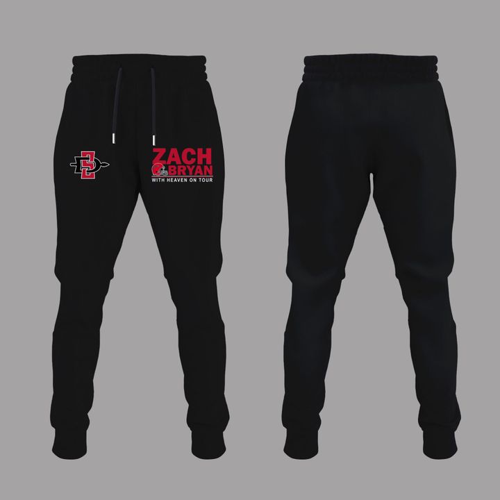 01.16. Perfect Black Shirt 2026 Zach Bryan x San Diego State Football - With Heaven On Tour 2026 T-Shirt