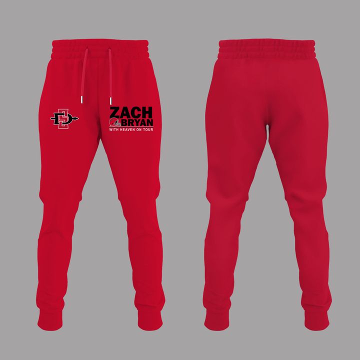 01.10. Limited Edition Zach Bryan x San Diego State Football - With Heaven On Tour 2026 T-Shirt