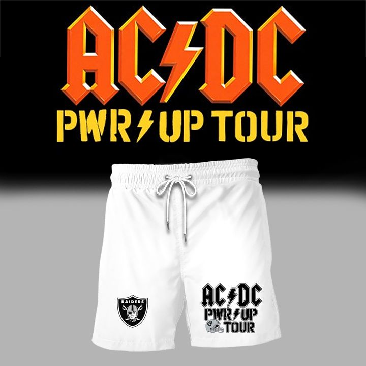 01.03. White Shirt AC/DC x Las Vegas Raiders - Power Up Tour 2026 T-Shirt