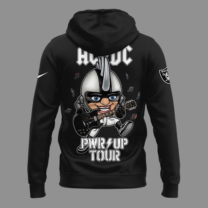 01.02. New Hoodie AC/DC x Las Vegas Raiders - Power Up Tour 2026 Hoodie