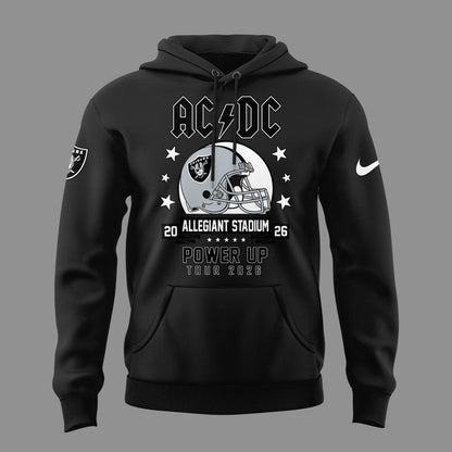 01.02. New Hoodie AC/DC x Las Vegas Raiders - Power Up Tour 2026 Hoodie