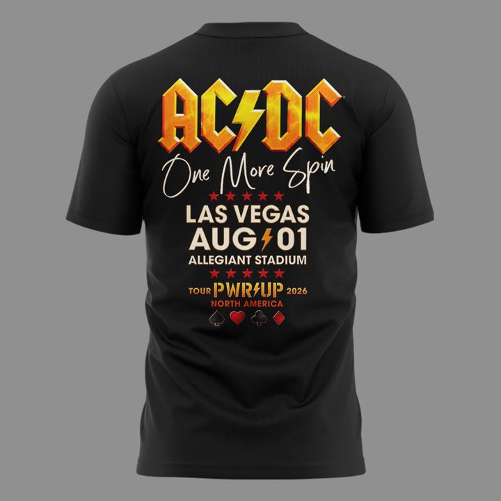 001. Newest Shirt AC/DC - Las Vegas, NV Event Shirt - Power Up Tour 2026 T-Shirt