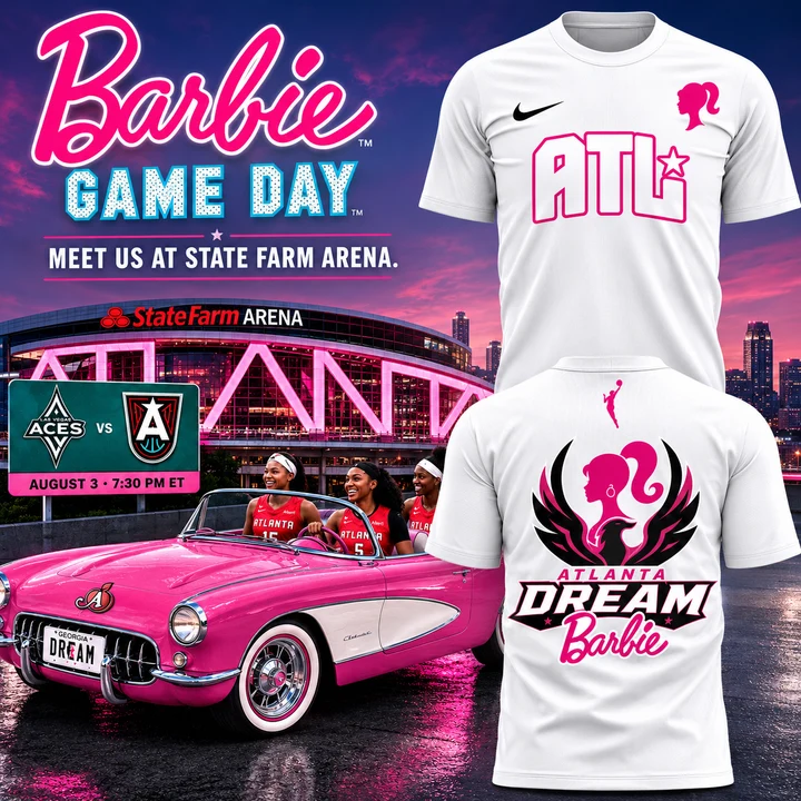 07.Atlanta Dream-Angel x Barbie night 2026 T-shirt